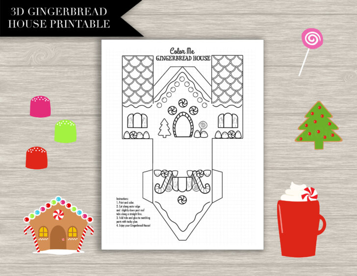 Gingerbread House 3d Template