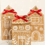 Paper Lunch Bag Gingerbread House.mp4 Pertaining To Gingerbread House Template For Paper Bag