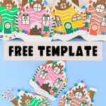 Paper Plate Gingerbread House Craft For Kids | Free Pdf Template Intended For Gingerbread House Template Preschool
