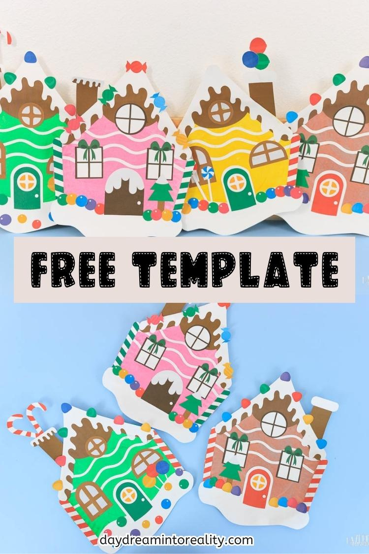 Paper Plate Gingerbread House Craft For Kids | Free Pdf Template intended for Gingerbread House Template Preschool