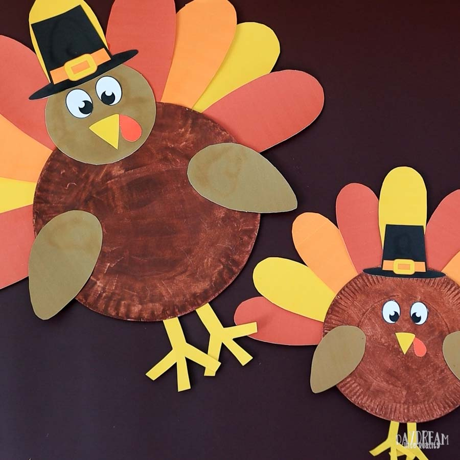 Paper Plate Turkey Craft For Kids | Free Pdf Template! ~ Daydream with regard to Paper Plate Turkey Craft Template