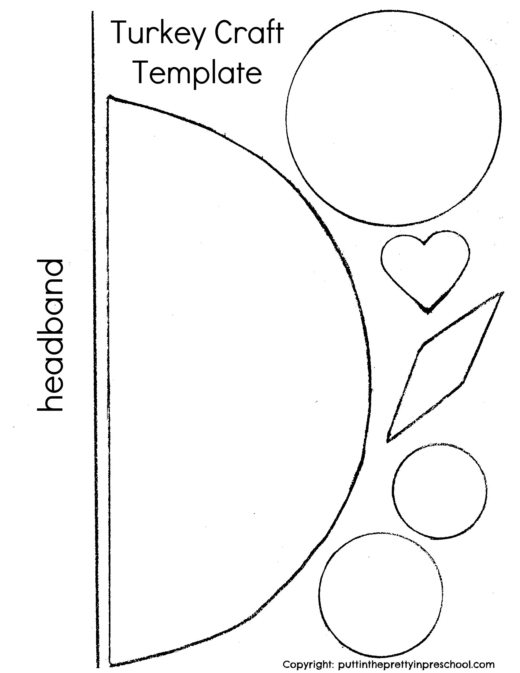 Paper Plate Turkey Craft with Turkey Paper Plate Craft Template