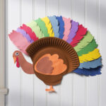 Paper Plate Turkey For A Fun Kids' Thanksgiving   Diy Candy Pertaining To Paper Plate Turkey Craft Template