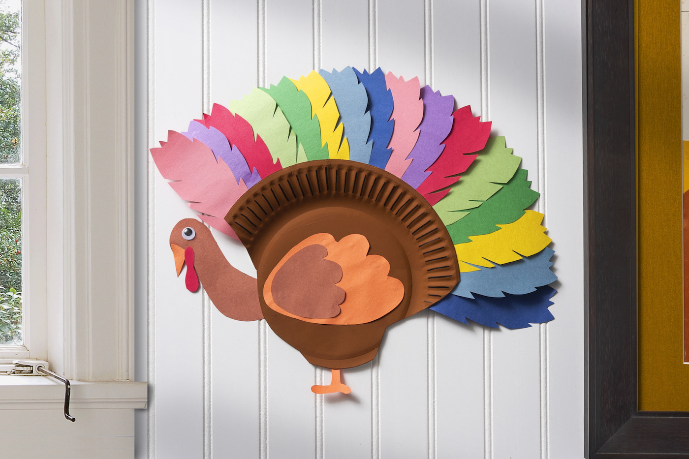 Paper Plate Turkey For A Fun Kids&amp;#039; Thanksgiving - Diy Candy pertaining to Paper Plate Turkey Craft Template