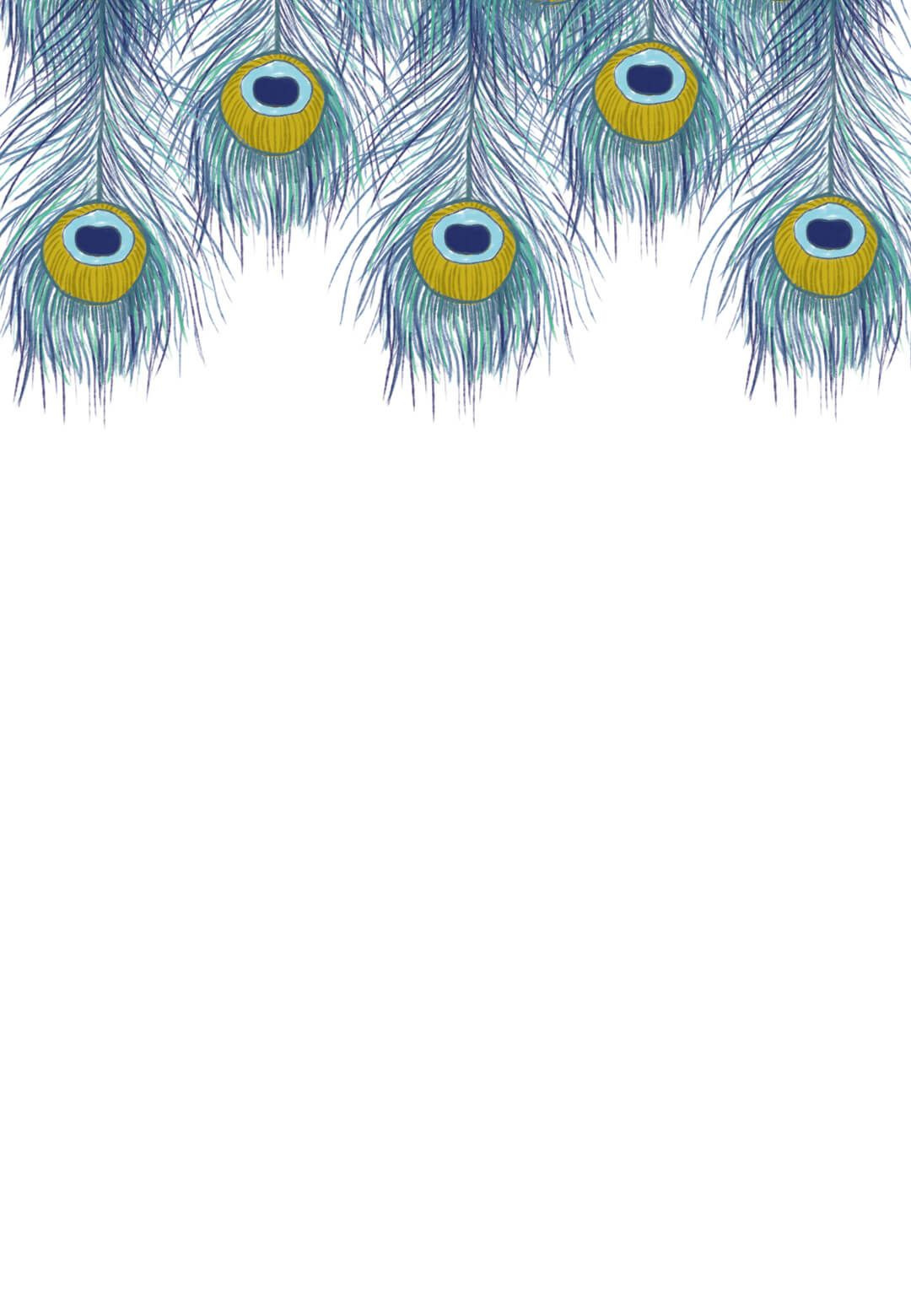 Peacock Feather - Wedding Invitation Template (Free) | Greetings pertaining to Peacock Feather Invitation Template