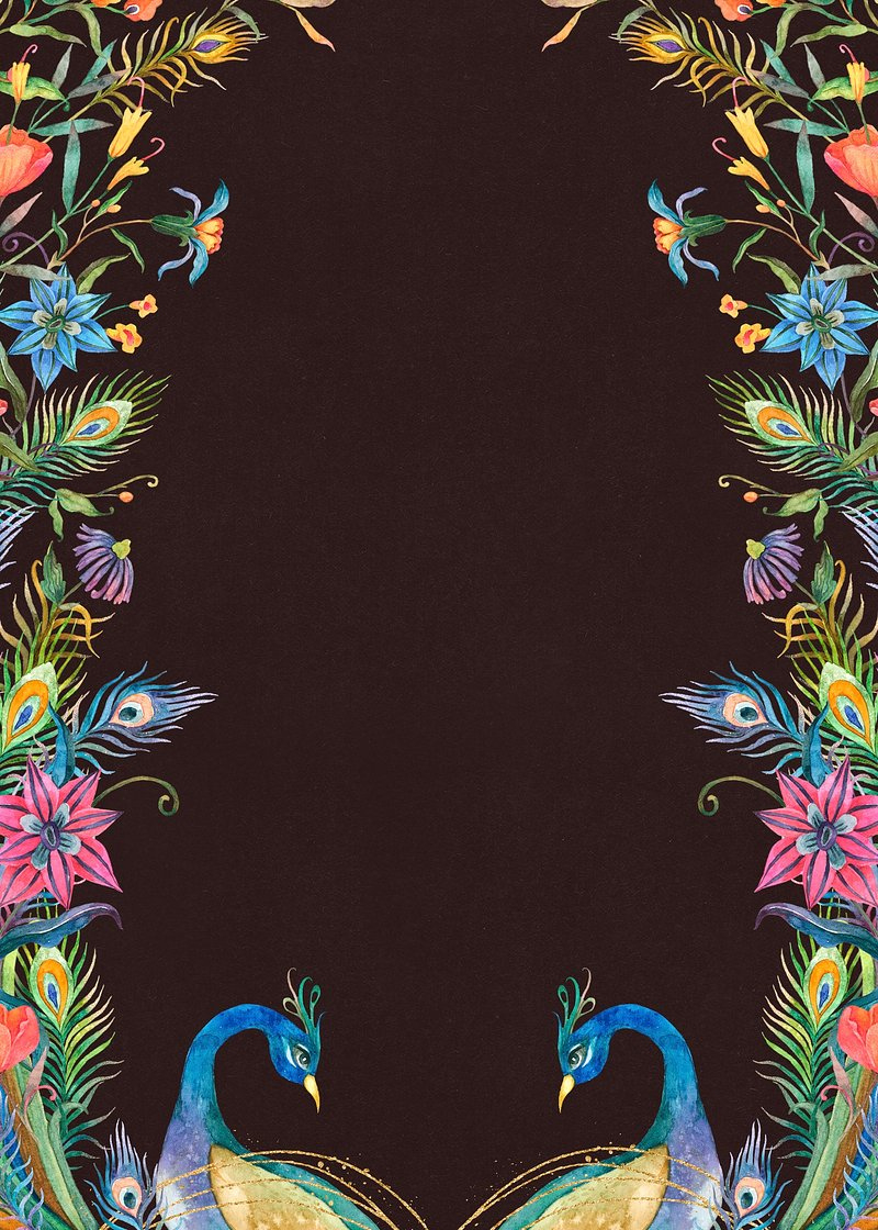 Peacock Invitation Card Images | Free Photos, Png Stickers regarding Free Peacock Feather Invitation Template