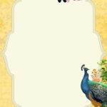 Peacock Wedding Invitation Template In Free Peacock Feather Wedding Invitation Template