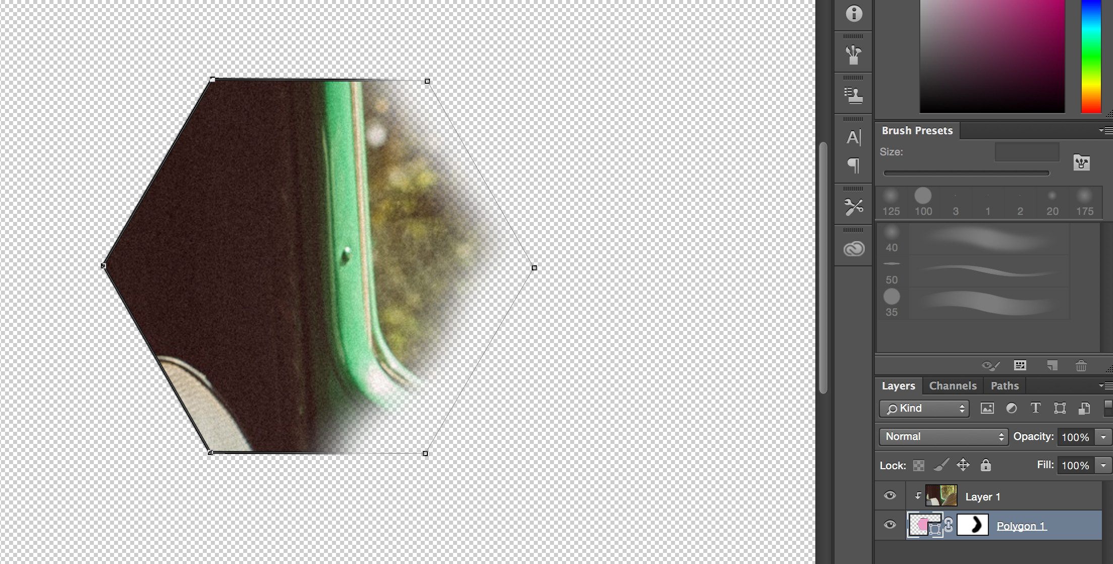 Photoshop Effects - How To Feather Vector Mask? - Graphic Design regarding Mask Feather Template Photoshop