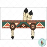 Pilgrim Hat Craft For Thanksgiving With Native Americans Pertaining To Quick Printable Color Feather Indian Headband Template