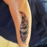 Pin On Tattoos Within Fading Feather Tattoo Template