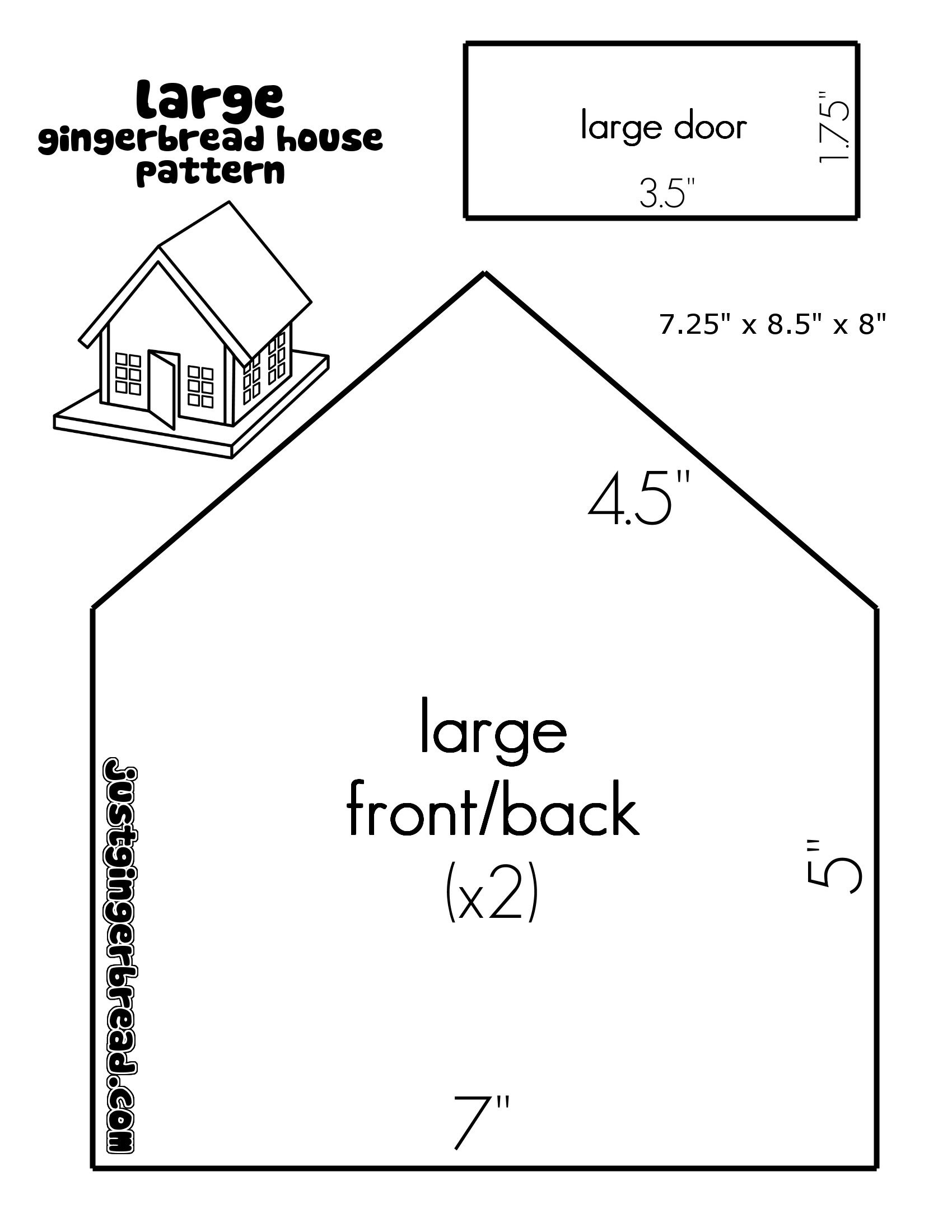 Pin Page - Worksheets Library in A4 Gingerbread House Template