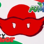 Pj Masks | Craft Tutorial: Owlette Mask | @Disneykids Regarding Owlette Feather Template