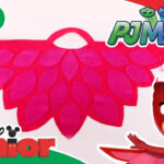 Pj Masks | Craft Tutorial: Owlette'S Cape 🎨| @Disneykids Regarding Owlette Feather Template