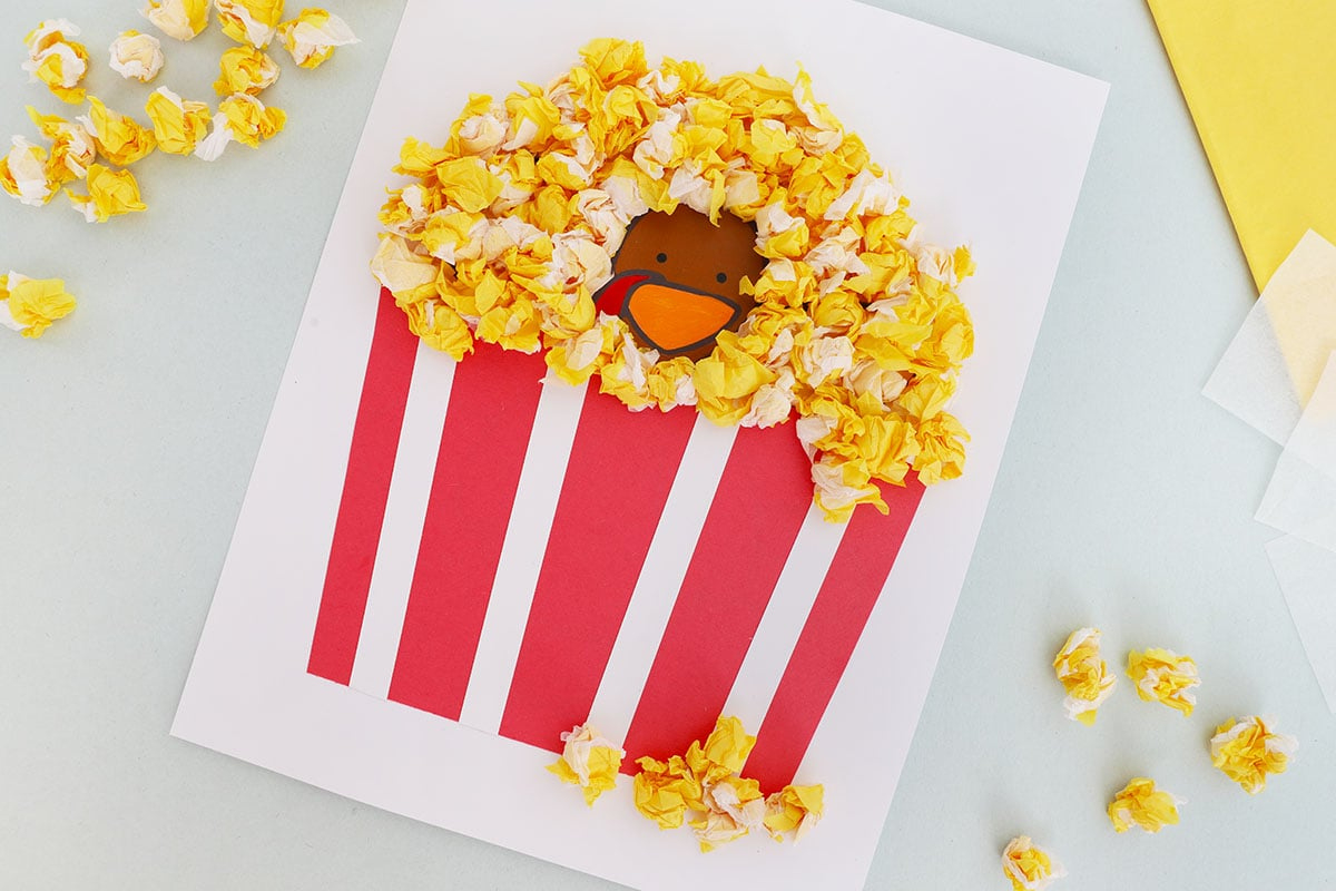 Popcorn Turkey Disguise (Free Template) - The Best Ideas For Kids in Disguise a Turkey Popcorn Template