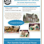 Port Gamble Gingerbread House Template   Etsy Pertaining To Gingerbread House Template Book