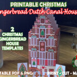 Printable Christmas Gingerbread Houses, Dutch Gingerbread House Within Dutch Gingerbread House Template