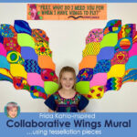 Printable Collaborative Frida Kahlo Inspired Wings Mural W Inside Frida Kahlo Mural Feather Template