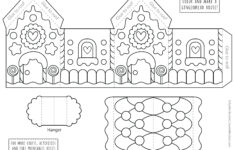 Printable Gingerbread House Template To Color – Ayelet Keshet intended for Large Gingerbread House Template Free Download