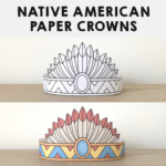Printable Indian Headband Craft Native American Headdress Regarding Paper Indian Feather Template