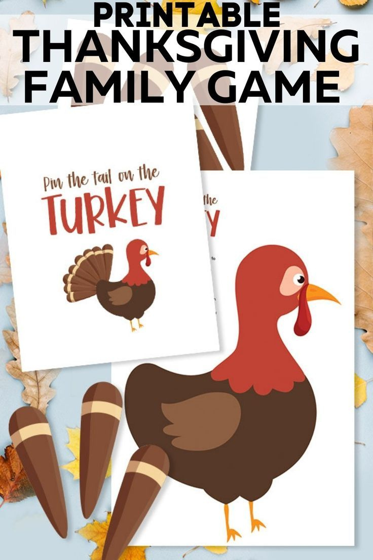 Printable Thanksgiving Family Game &amp;quot;Pin The Feather&amp;quot; inside Pin The Feathers On The Turkey Template