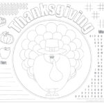 Printable Thanksgiving Placemats For Kids   Free | Live Craft Eat Throughout Turkey Placemat Template