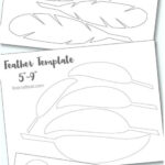 Printable Turkey Feather Patterns & Templates   Free | Live Craft Eat With Regard To Paper Feather Template Free