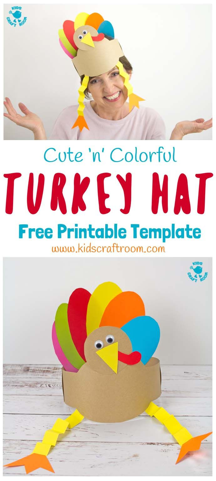 Printable Turkey Hats pertaining to Editable Turkey Hats Template