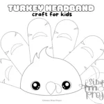 Printable Turkey Headband Diy Paper Craft For Kids   Simple Mom In Easy Turkey Headband Template Printable