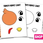 Printable Turkey Paper Bag Puppet Template   Simple Mom Project Within Turkey Paper Bag Template