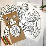 Printable Turkey Puppet Coloring Activity | Fun Kids Craft For Pertaining To Turkey Paper Bag Puppet Template
