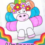 Printable Unicorn Turkey In Disguise Template With Disguise A Turkey Unicorn Template