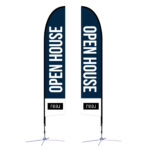 Real | 14 Ft. Feather Flag X Based Double Sided | Brandco. In 14 Feather Flag Template