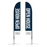 Real | 14 Ft. Feather Flag X Based Double Sided | Brandco. Intended For Feather Flag Blank Template 14 Ft