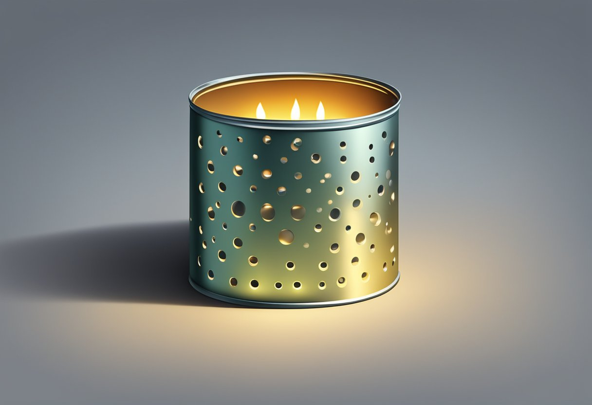 Recycled Tin Can Luminary: Crafting Upcycled Lights in Tin Can Lantern Design Template Feather