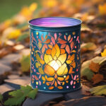 Recycled Tin Can Luminary: Crafting Upcycled Lights With Regard To Tin Can Lantern Design Template Feather