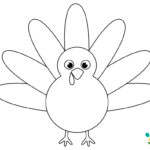 Salt Painted Turkey Craft With Free Turkey Template   Happy Intended For Turkey Picture Template