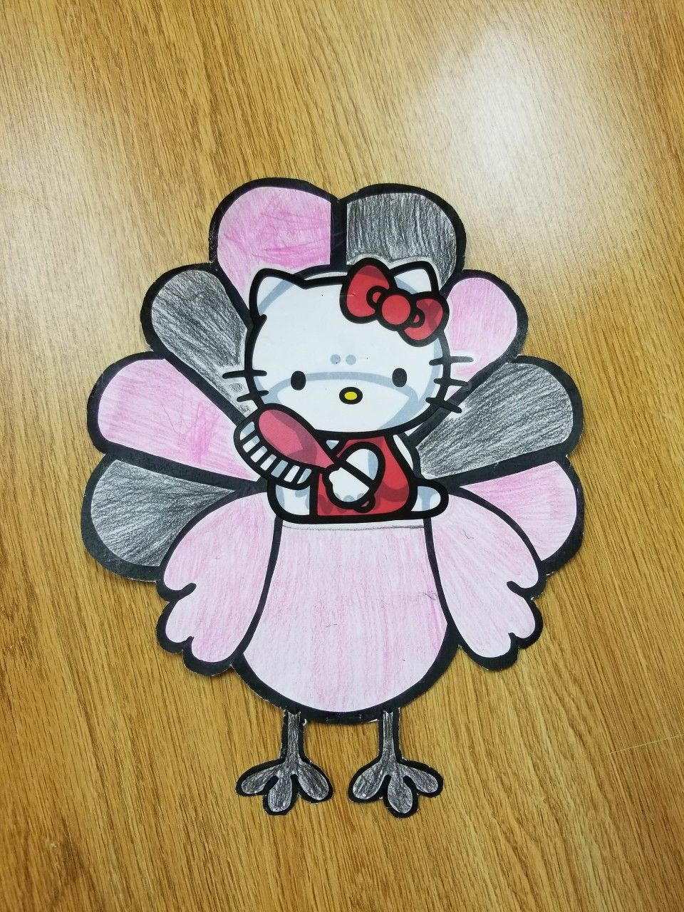 Sanrio Turkey Disguise inside Hello Kitty Turkey Disguise Template