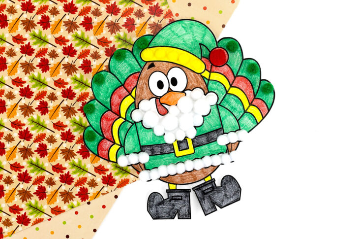 Disguise a Turkey Project Template Santa Clus