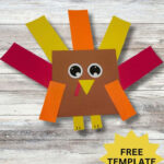 Shape Turkey Craft For Kids: Free Printable Thanksgiving Craft For Shape Turkey Template