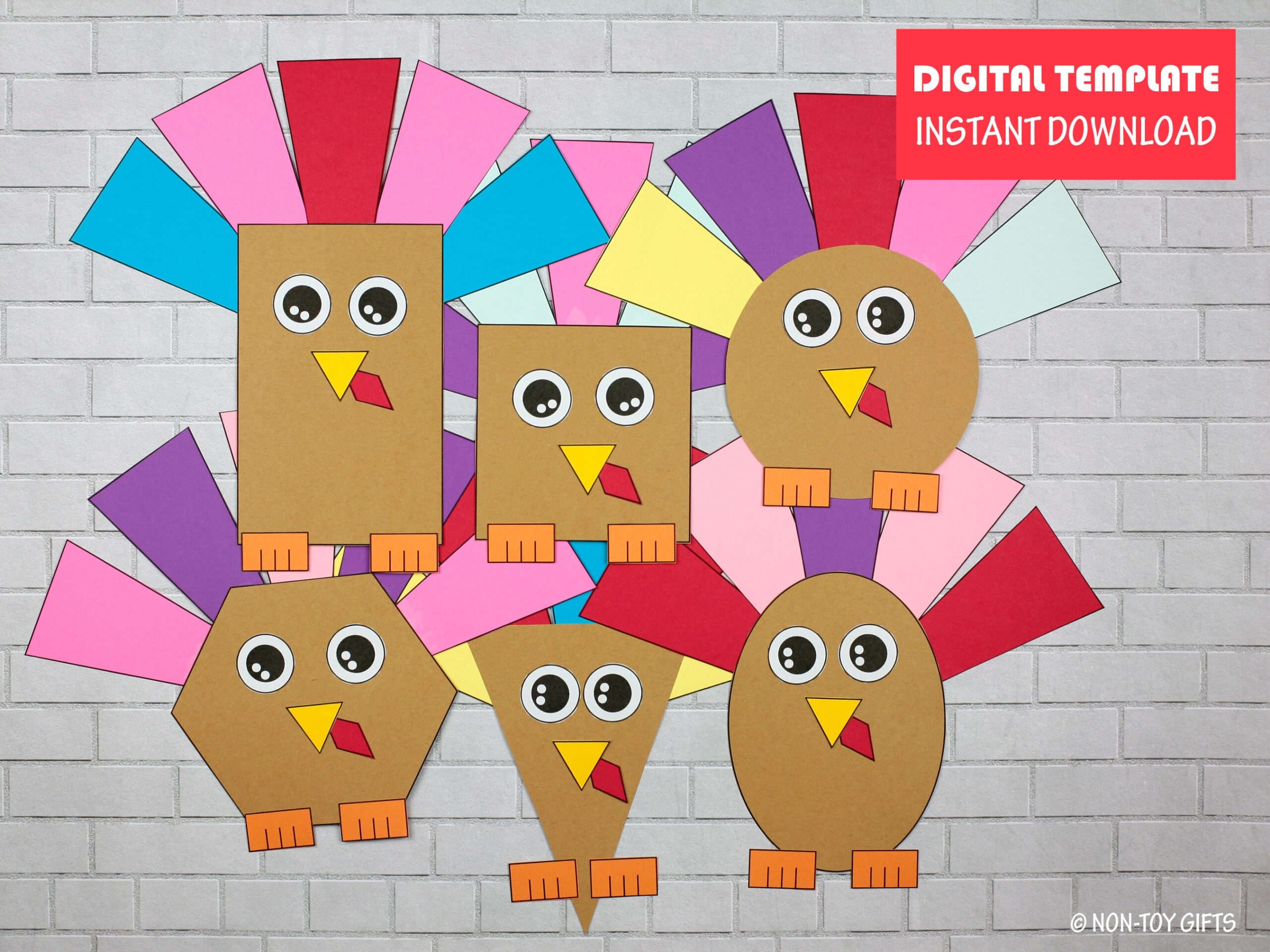 Shape Turkey Craft For Kids, Thanksgiving Turkey Printable, Turkey with regard to Shape Turkey Template