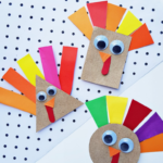 Shape Turkey Craft (Template Included)   Messy Little Monster Pertaining To Shape Turkey Template