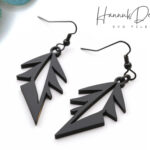 Sharp Edges Feather Shape Earring Svg Laser Cut File For Glowforge, Wooden,  Acrylic, Leather Earring Template Svg Digital Download In Laser Cut Feather Earrings Template