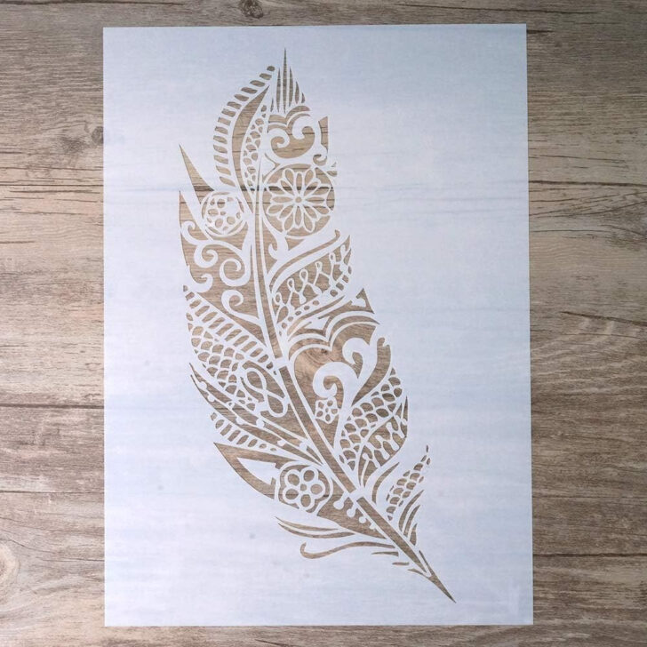 Paper Indian Feather Template