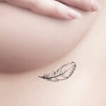 Small Feather Temporary Tattoo   Etsy With Regard To Small Feather Tattoo Template
