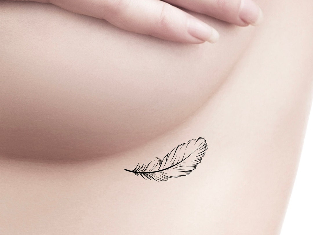 Small Feather Temporary Tattoo - Etsy with regard to Small Feather Tattoo Template