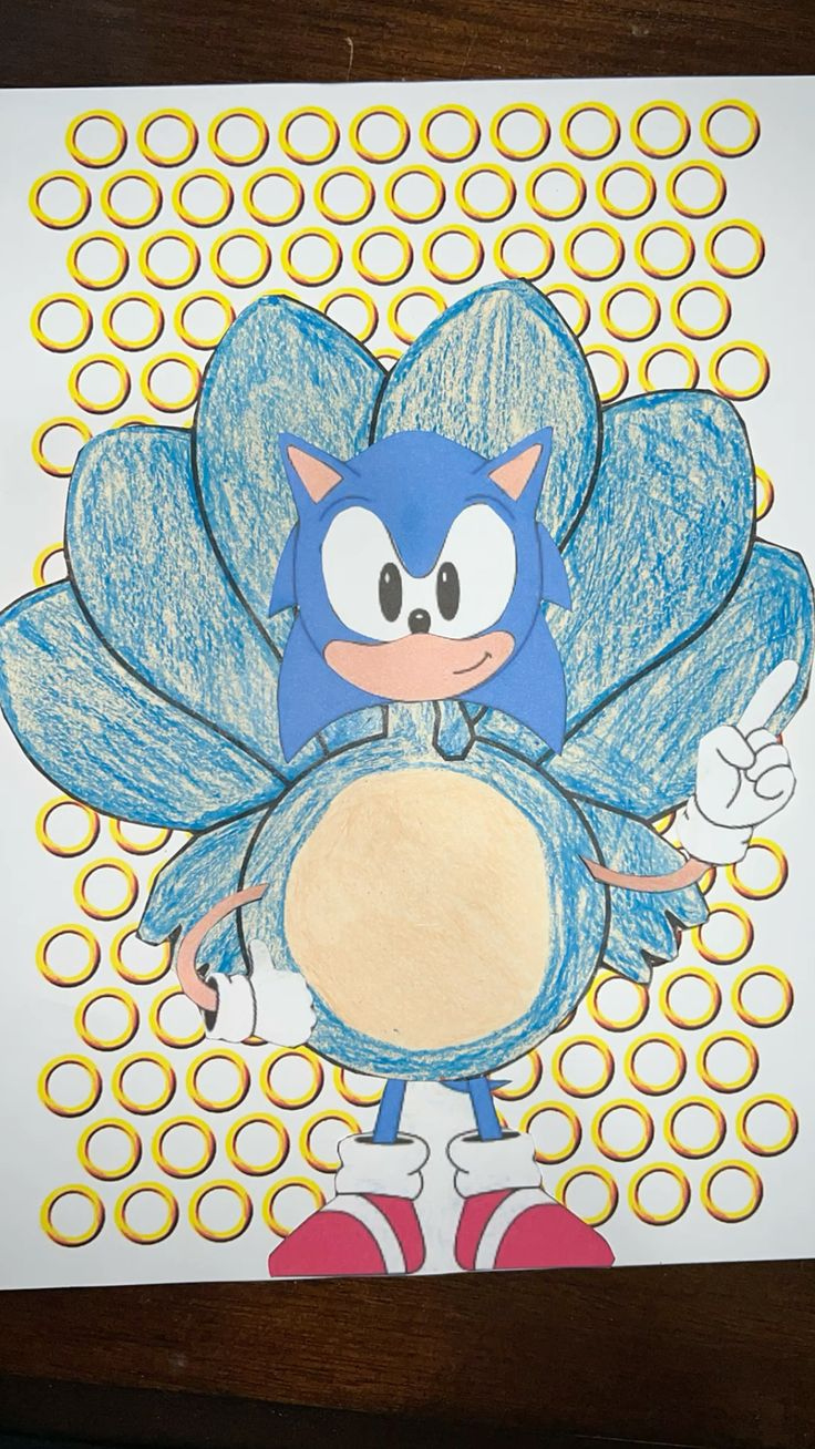 Sonic The Hedgehog Turkey In Disguise with regard to Sonic The Hedgehog Turkey Disguise Template