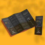 Specialty Folds Brochures   Hotcards In Creative Brochure Cover Designs Feather Template