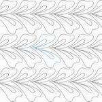 Spineless Feathers Collection E2E Design 3   Digital Or Printable With Printable Quilt Feather Template