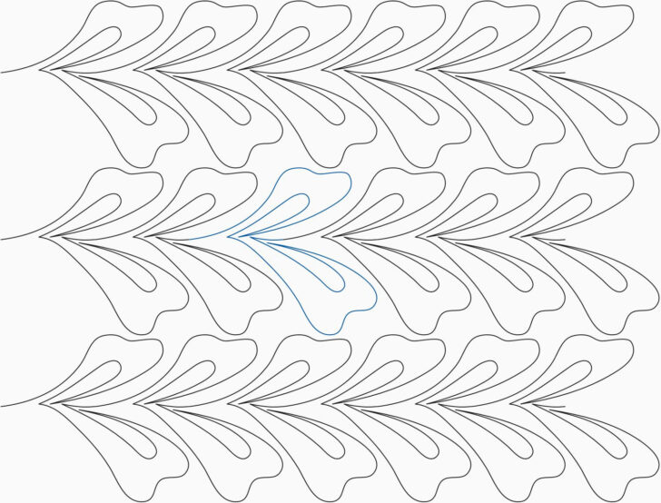 Printable Quilt Feather Template