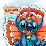 Stitch, Thanksgiving, Turkey, Sublimation Design, Digital Within Stitch Turkey Disguise Template
